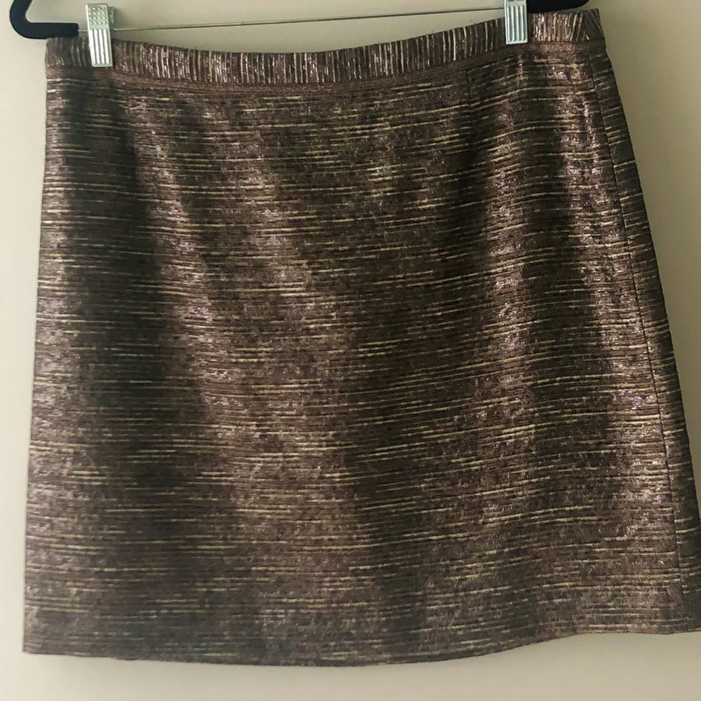 Elie Tahari Gold and Brown Skirt